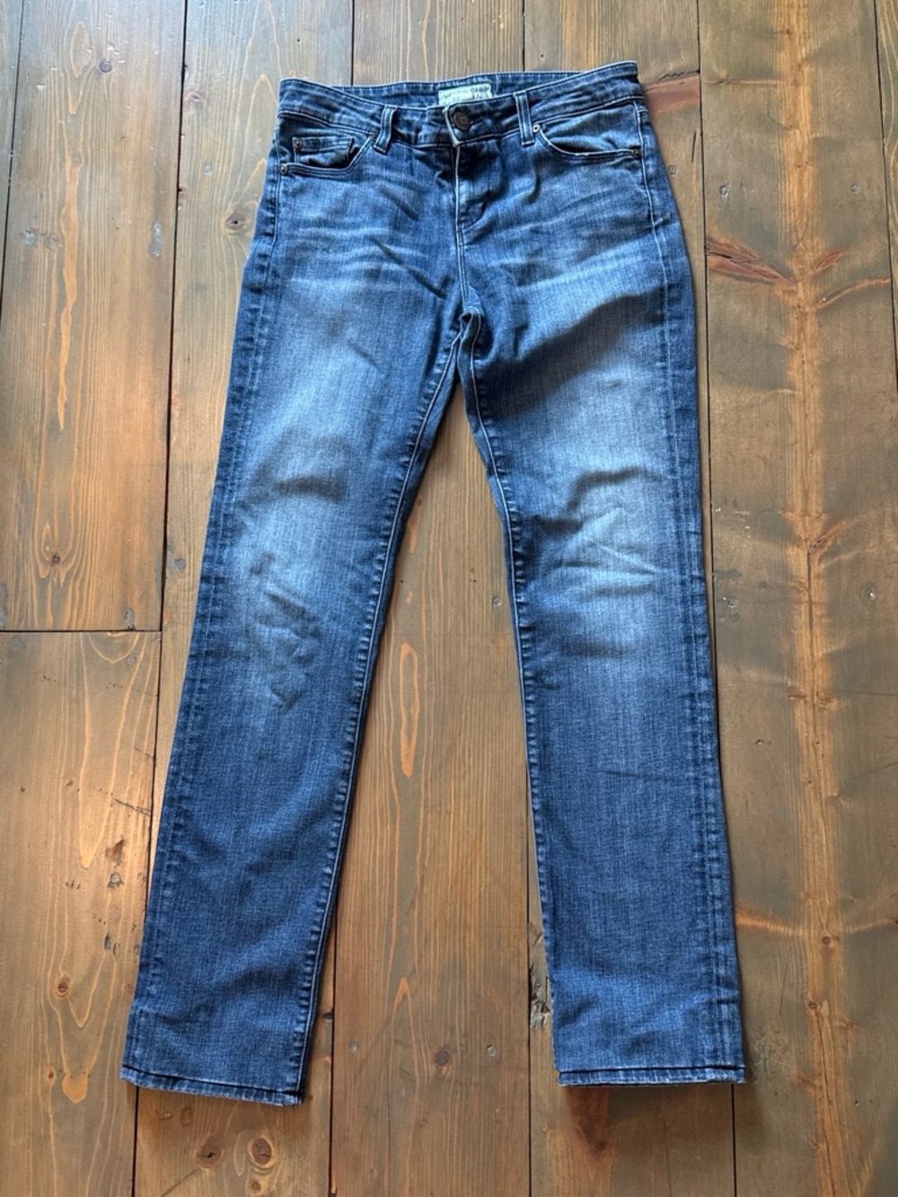 David Kahn Nikki Straight Leg Jeans in Dark Blue Wash